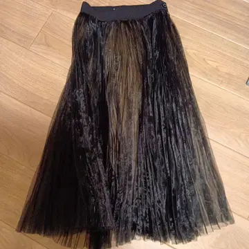 HYKE 하이크 샤샤 스커트 플리츠 오간자