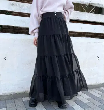 시어 볼륨 캉캉 스커트