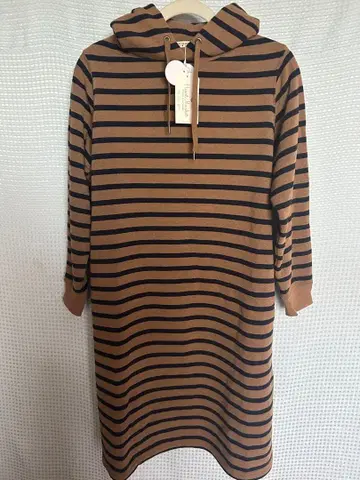 하트마켓 롱 후드 원피스 속기모 새상품