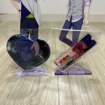 카미시로 루이 아크릴 배너 캔뱃지와 하트 캔뱃지 세트