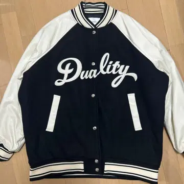 MURUA 무루아 오버 바시티 자켓 블랙