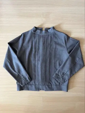 새상품급! 아틀리에 나루세 그레이 긴팔 블라우스 포멀하게도!