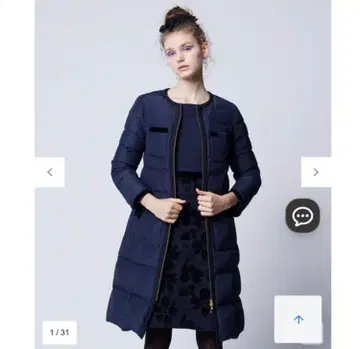 TOCCA COSMO NEW 롱다운 코트 네이비 사이즈 0