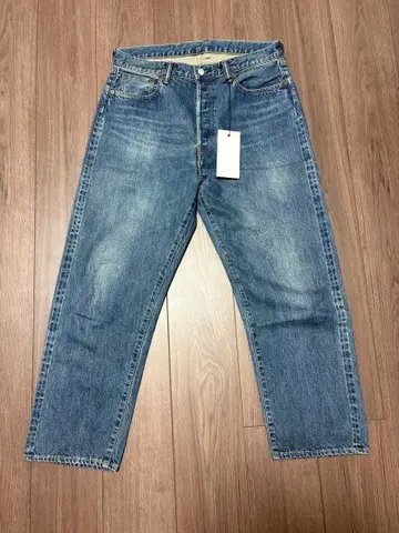A.PRESSE washed wide denim pants 32