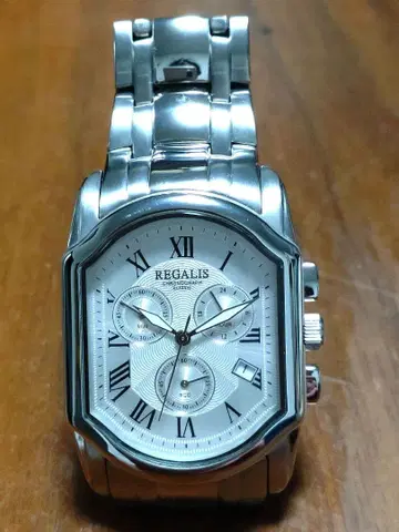 REGALIS 레가리스 남성용 크로노그래프/날짜 쿼츠 손목시계