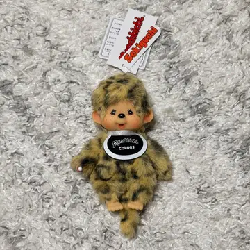 새상품 몬치치 COLORS 표범 무늬 마스코트 키체인