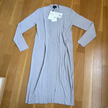 띠어리 택 포함 롱 가디건