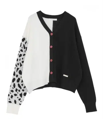 그린 파크 디즈니 VILLAINS 비대칭 니트 가디건