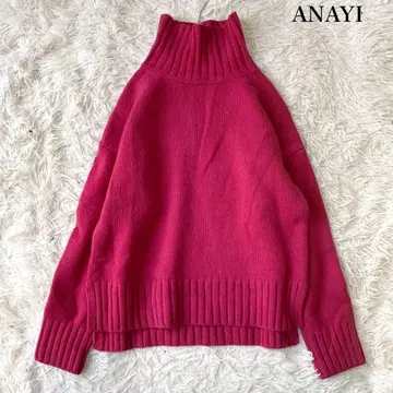 ANAYI 울 캐시미어 드롭 숄더 풀오버 니트 정가 2.7만