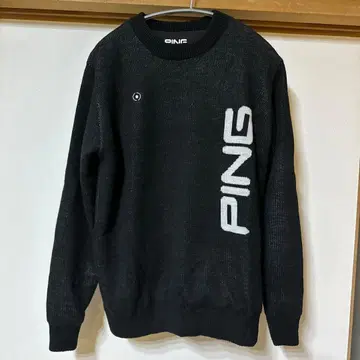 PING 블랙 스웨터