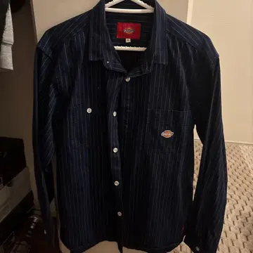 Dickies 스트라이프 긴팔 셔츠 L 사이즈