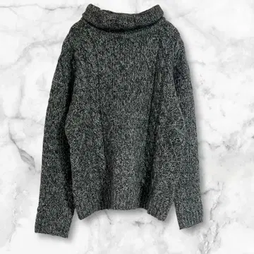 빔즈 그레이 계열 터틀넥 긴팔 니트 스웨터 울 혼방 M 상당