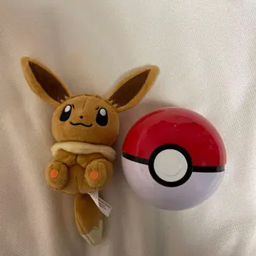 이브이 봉제 인형 몬스터볼 세트