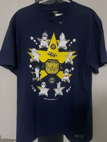 20주년 기념 근육맨 T셔츠 네이비