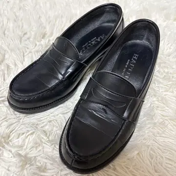 학생 가죽 신발 하루타 HARUTA 블랙 로퍼 24.5cm