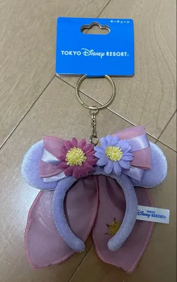 디즈니 판타지 스프링스 라푼젤 머리띠 키체인