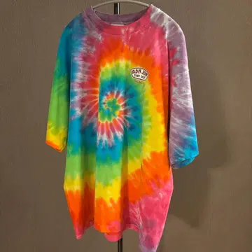80s USA제 론 존 타이 다이 패턴 셔츠
