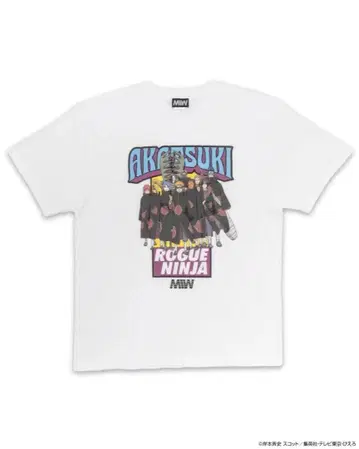 MIW NARUTO 아카츠키 T셔츠 화이트 M 미사용 새상품