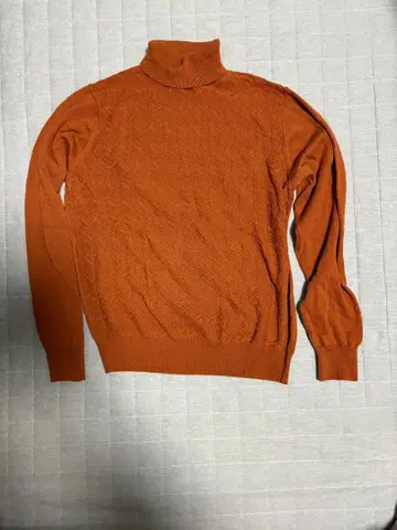 MENS BIGI 오렌지 터틀넥 니트 스웨터