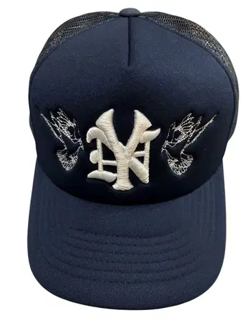 NY 로고 자수 네이비 캡 sworn to us