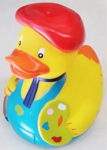 화가 오리 완구 러버덕