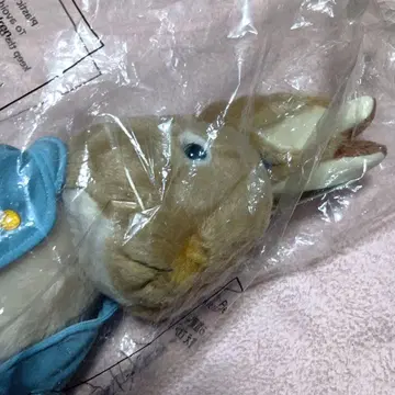 이온 피터 토끼 봉제 인형 파란 베스트