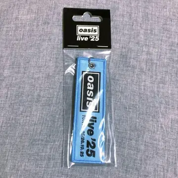[ 새상품 ] oasis live'25 플라이트 택 키링 스카이블루