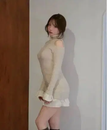 Andmary Demi 니트 미니 드레스 원피스