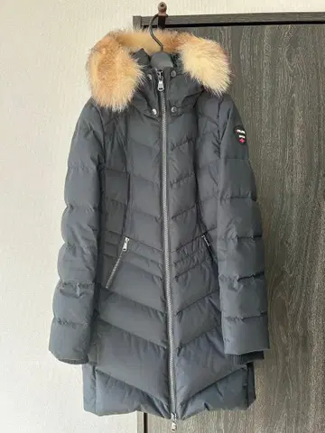 PAJARI 블랙 롱 다운 자켓