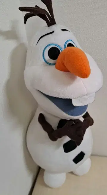 중형 39cm 안나와 눈의 여왕 올라프 봉제 인형 부탁 포즈