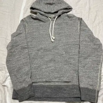 잭맨 그레이 후드 맨투맨 후드 부착