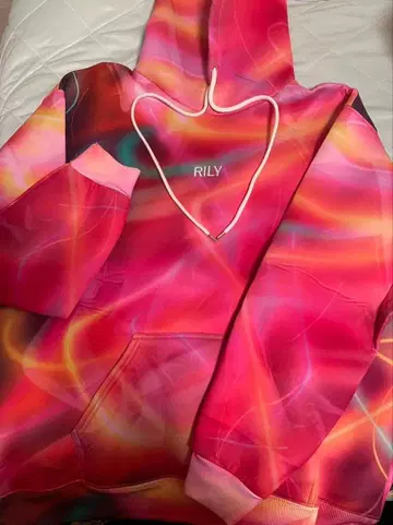 [ 새상품급 ] RILY 후드티 네온 XL 사이즈 이마이치 류지