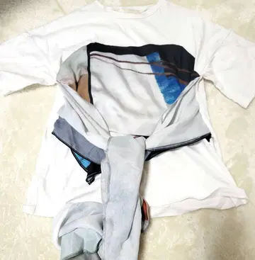 Ameri VINTAGE MEDI DRAWING UNEVEN 셔츠