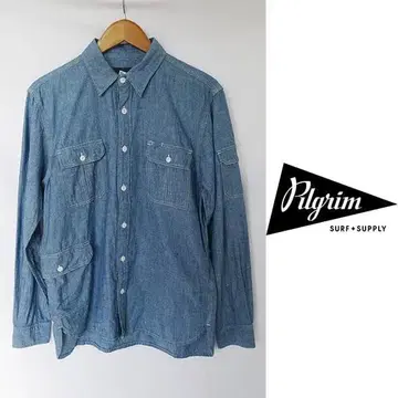 무료배송 익명 배송 필그림 서프+서플라이 긴팔 샴브레이 데님 셔츠