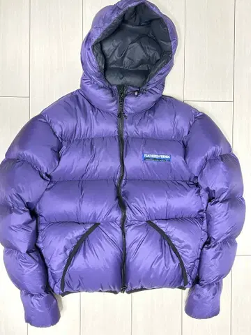 레어 페더 프렌즈 헬리오스 다운 후디 S 퍼플 새상품급