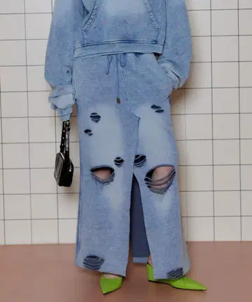 데님 라이크 스커트 롱 스커트 MAISON SPECIAL