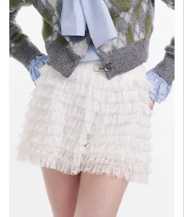 jouetie 레이스 티어드 프릴 숏팬츠