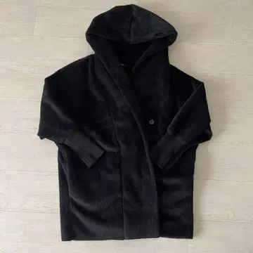 에모다 EMODA emoda 후드 부착 보아 자켓 블랙