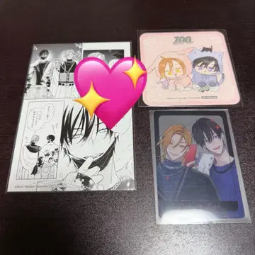 타카사키 보스코 콜라보 카페 클리어 카드 코스터