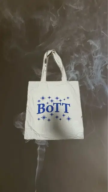 BOTT 로고 화이트 토트백