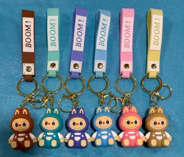 labubu 러브브 소프트 실리콘제 키링 6세트