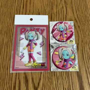 드래곤볼 캔뱃지 클리어 카드 PANZY 세트 돈키호테
