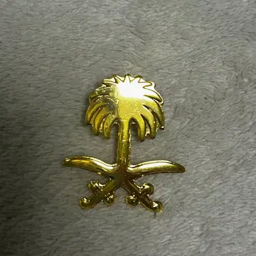 오사카 간사이 엑스포 핀 배지 골드 컬러 야자수 사우디아라비아 파빌리온