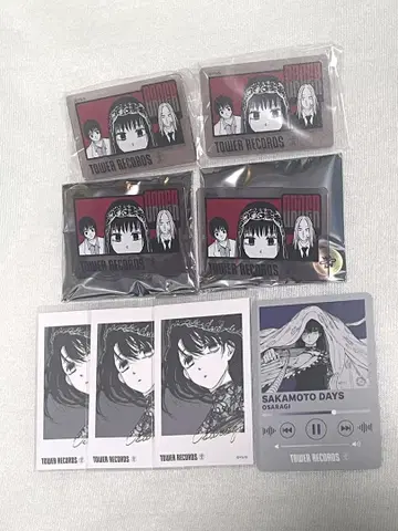 사카모토 데이즈 타워 레코드 대불 굿즈 세트