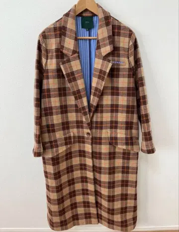 jejia 제지아 체크 코트 저널 LUXE