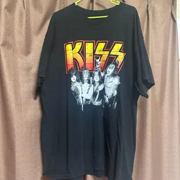 KISS 밴드 티셔츠 블랙 컬러