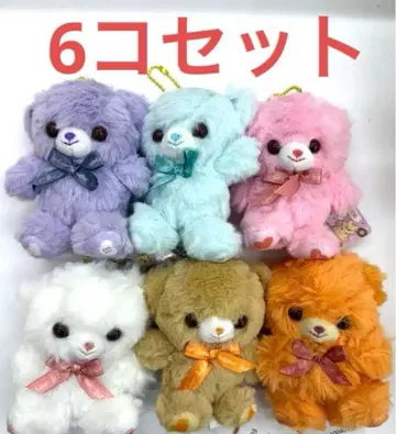 귀여운 곰 마스코트 10cm 택 포함 새상품 6개 세트