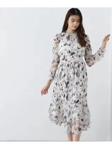 질 바이 질 스튜어트 디지털 플라워 프린트 원피스