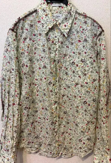 폴 스미스 꽃무늬 긴팔 셔츠 L 사이즈