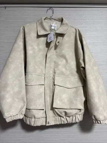 나이스 클랍 베이지 자켓 블루종